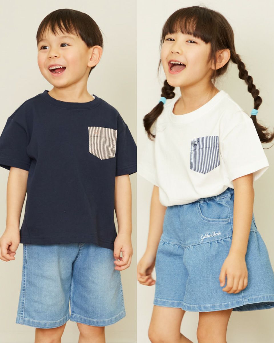 BOYS＆GIRLSヒッコリーポケットTシャツ | ゴールデンベアストア