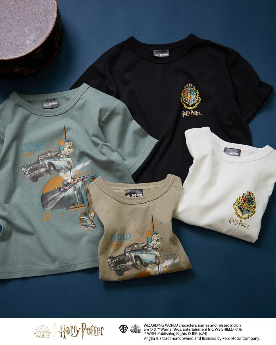 激レア　ハリーポッター　動物　ペット　キャラクター　Tシャツ BOYS＆GIRLSハリー・ポッターTシャツ（エンブレム） | ゴールデンベア