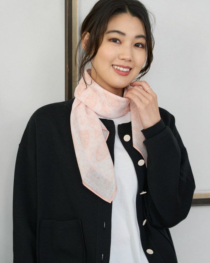レースプリントスカーフ
