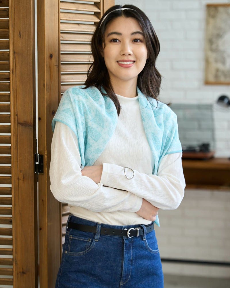 レースプリントスカーフ