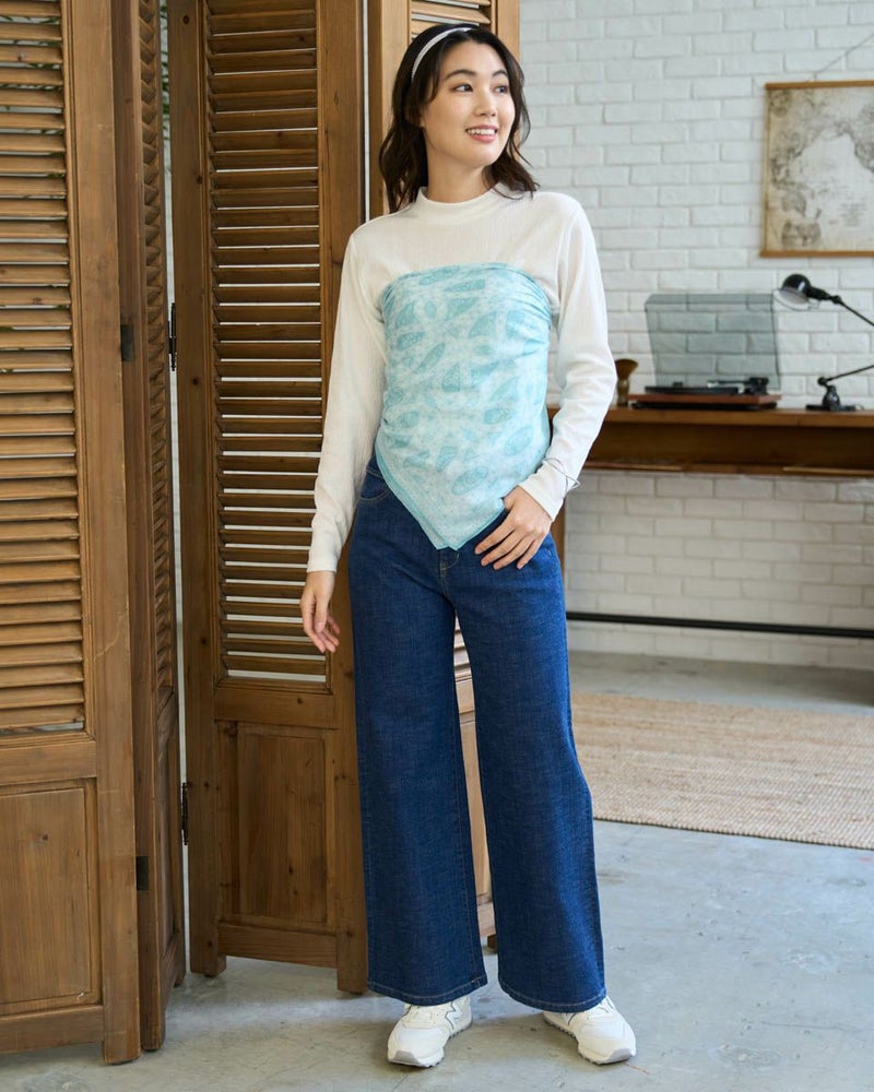 レースプリントスカーフ