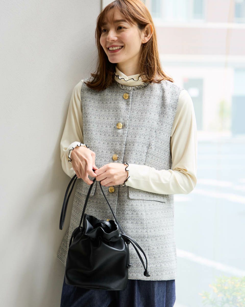 ツイードベスト