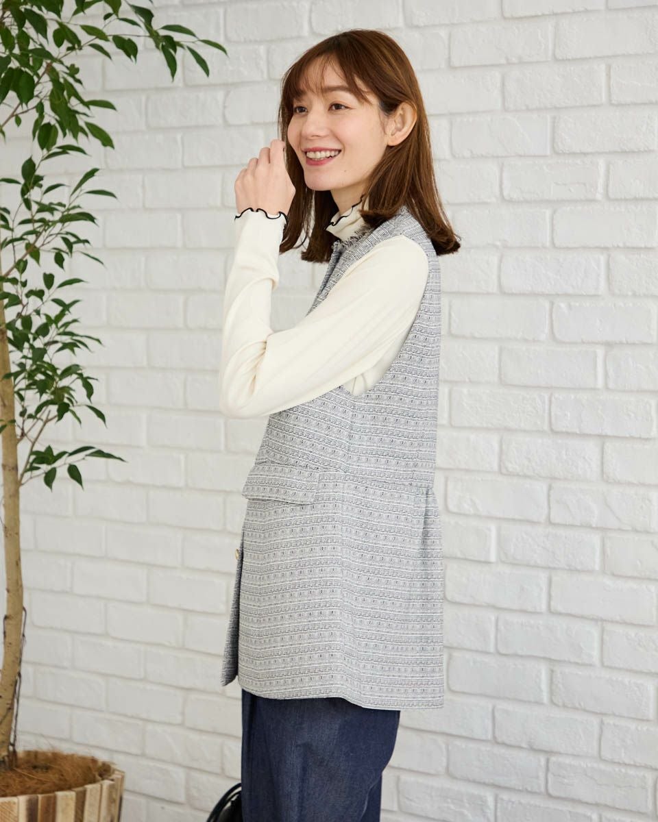 ツイードベスト