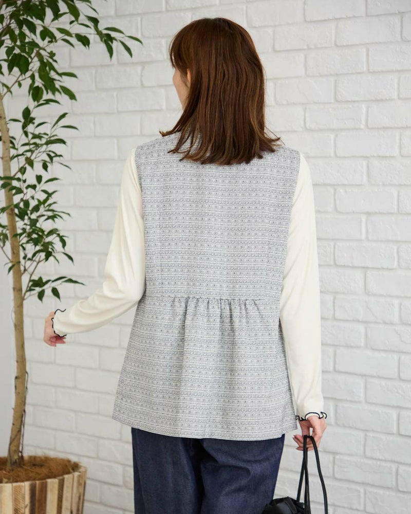 ツイードベスト