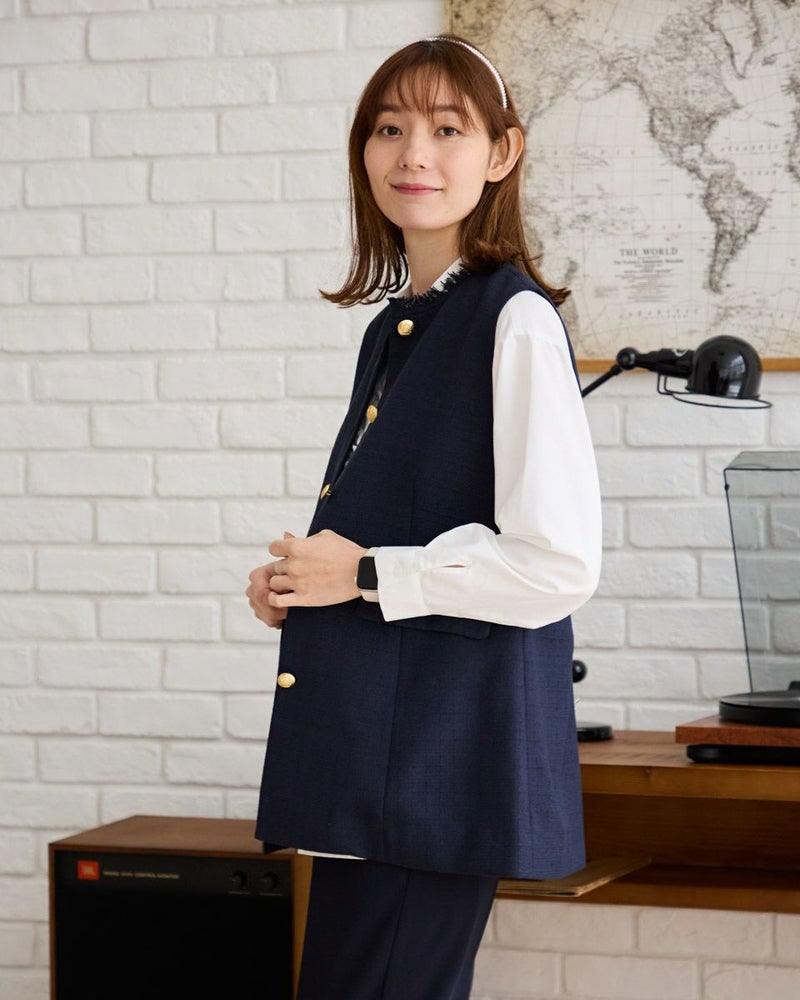 ツイードベスト