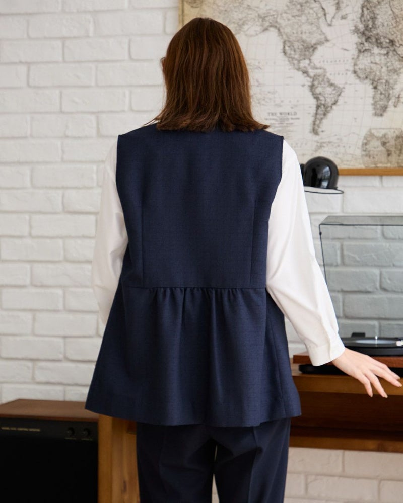 ツイードベスト