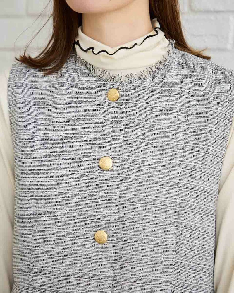 ツイードベスト