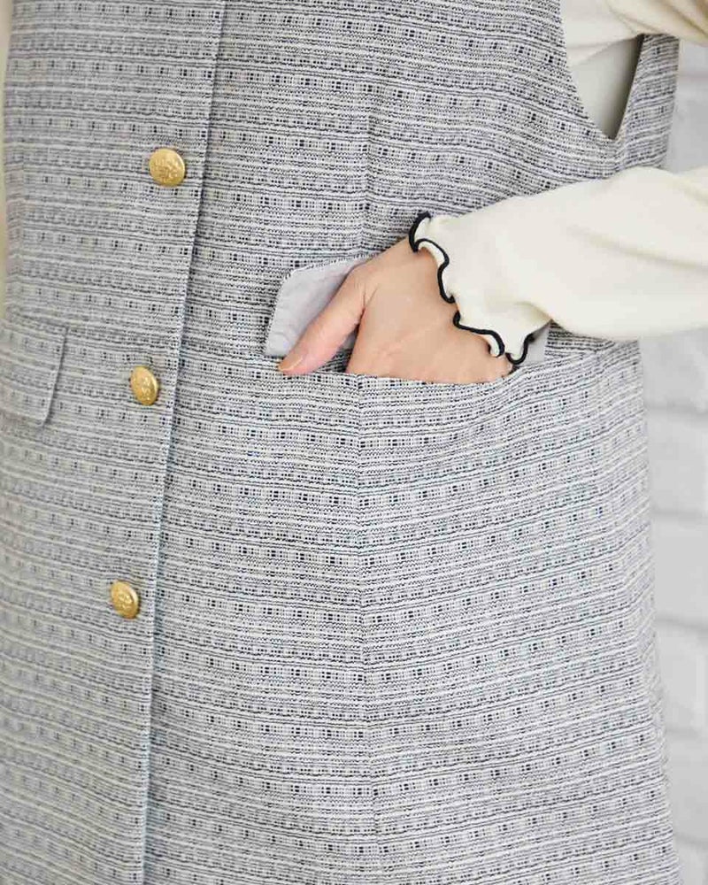 ツイードベスト