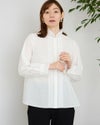 ピコ襟ブラウス