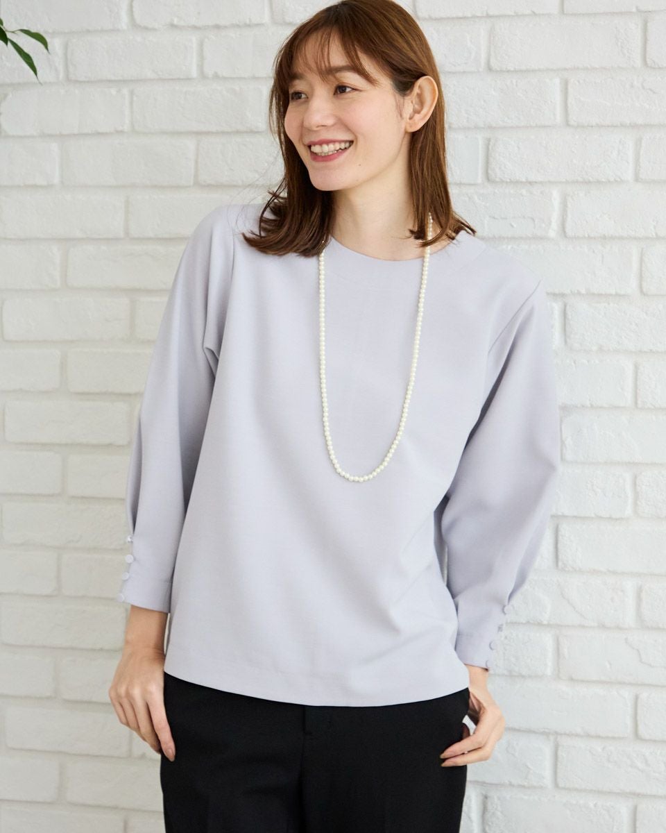 袖ボタン付プルオーバー