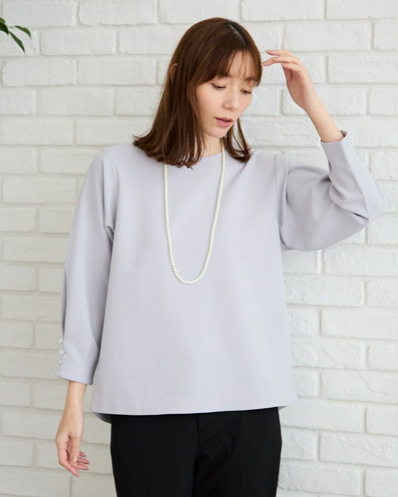 袖ボタン付プルオーバー