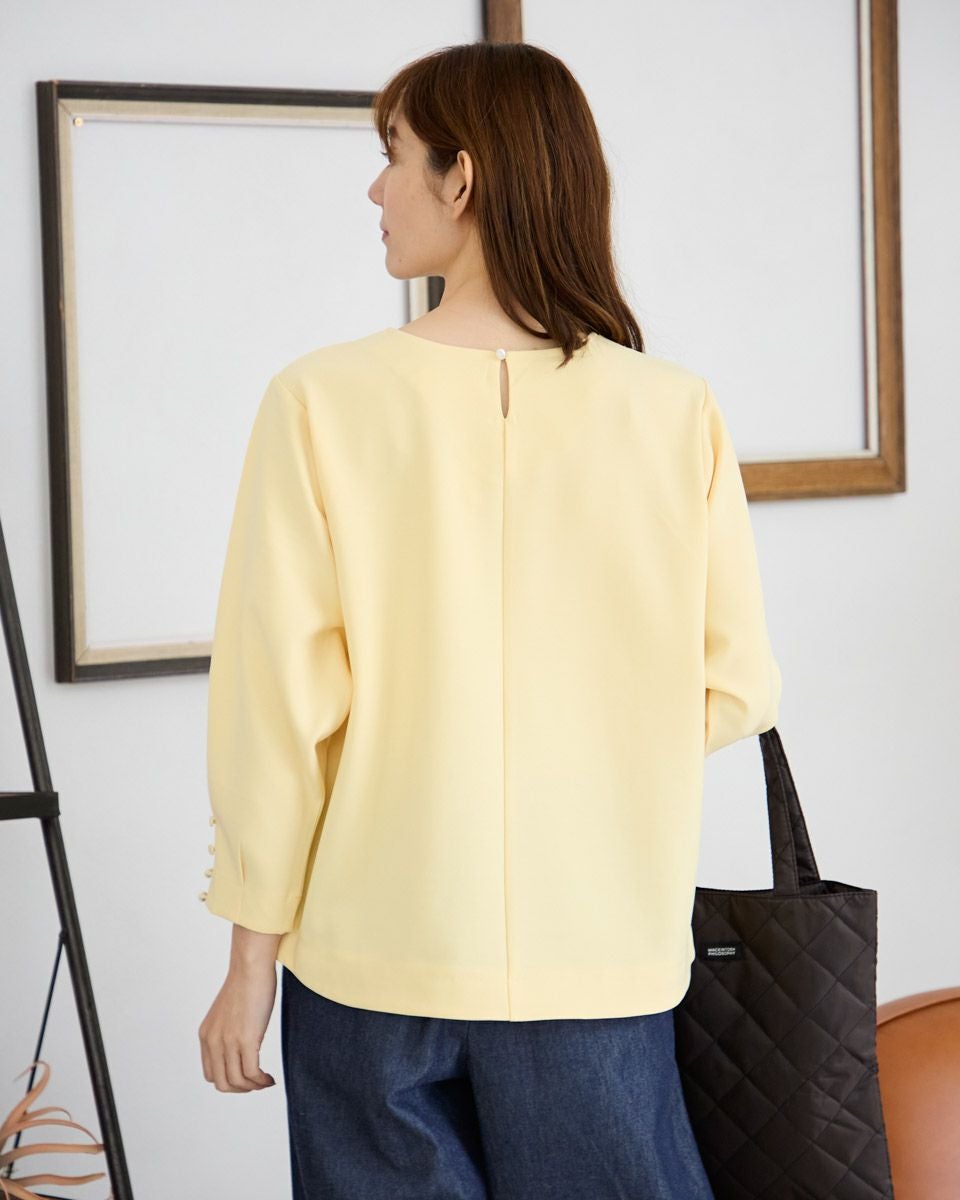 袖ボタン付プルオーバー