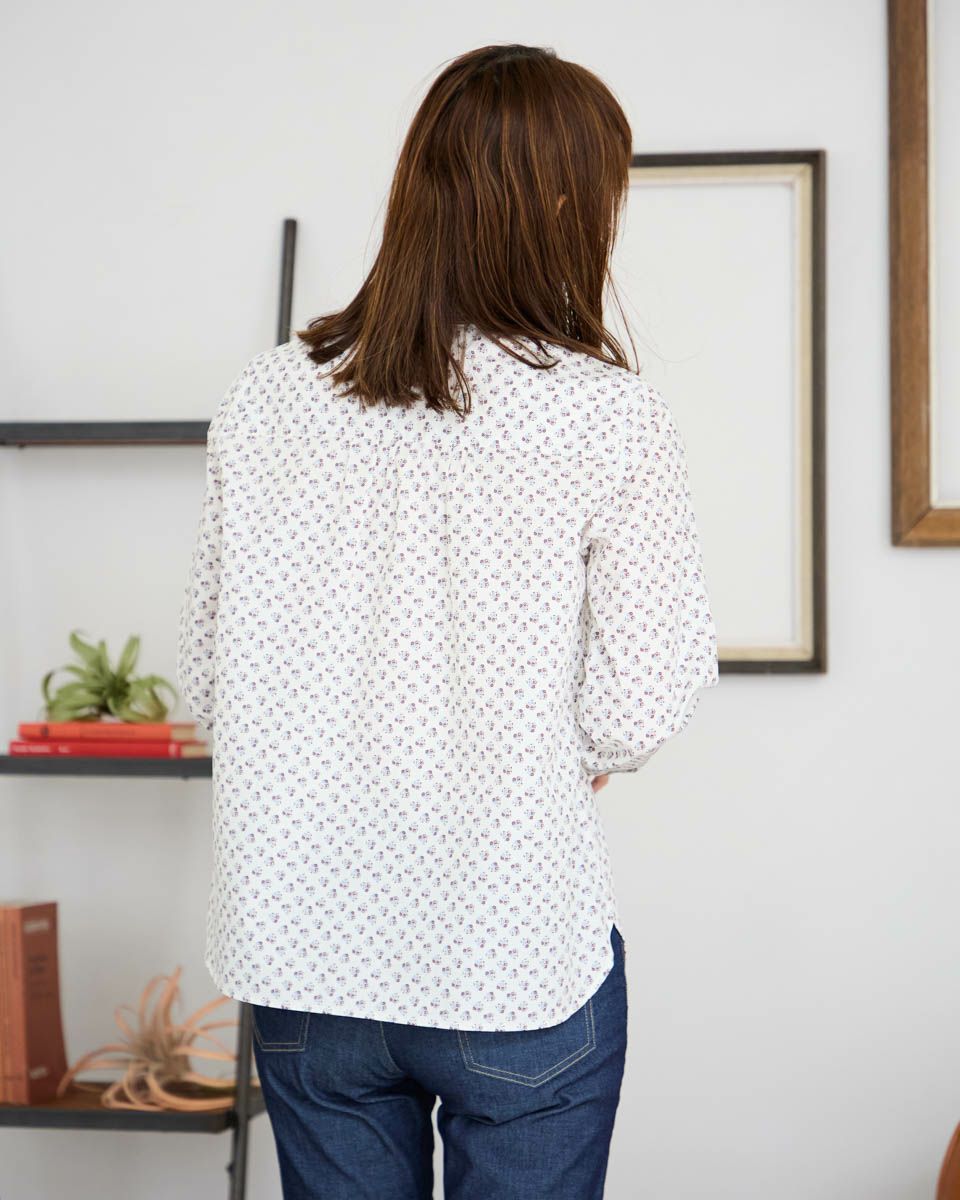 プリントブラウス