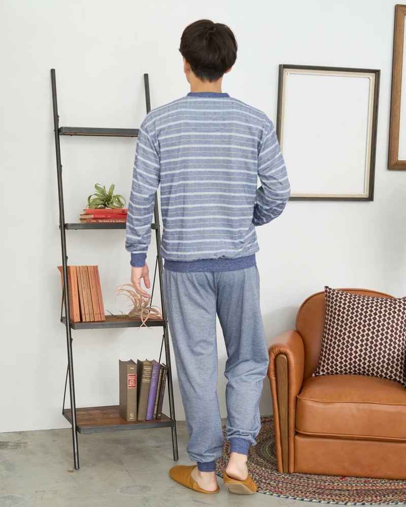 天竺ボーダーパジャマ