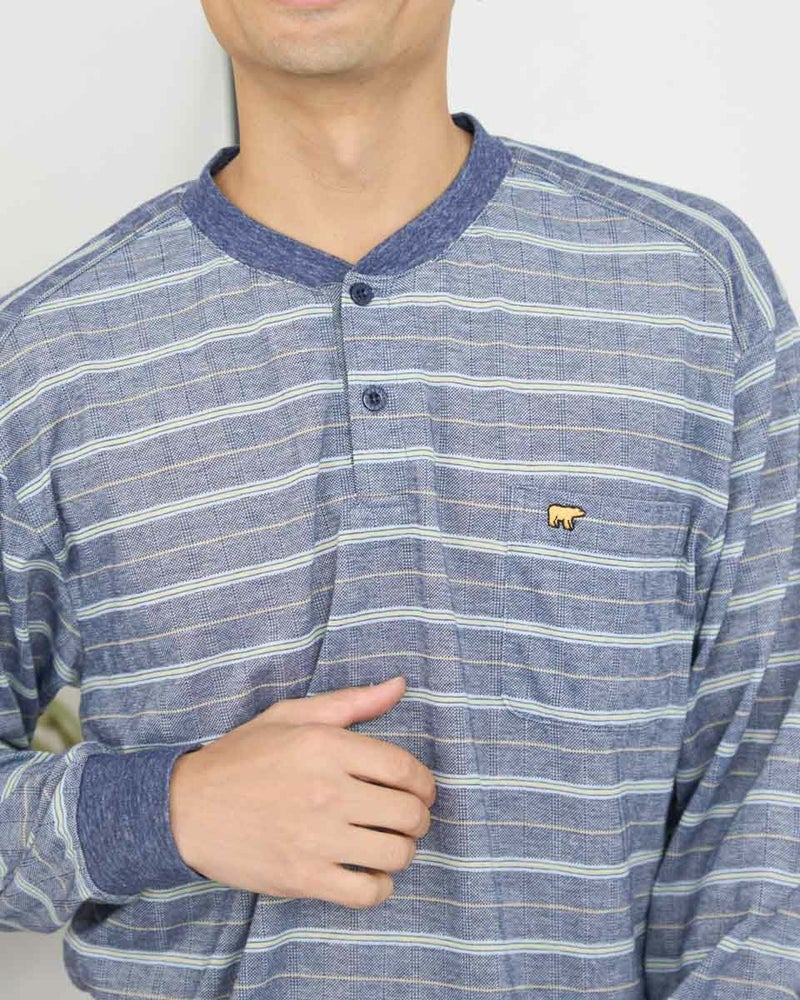 天竺ボーダーパジャマ