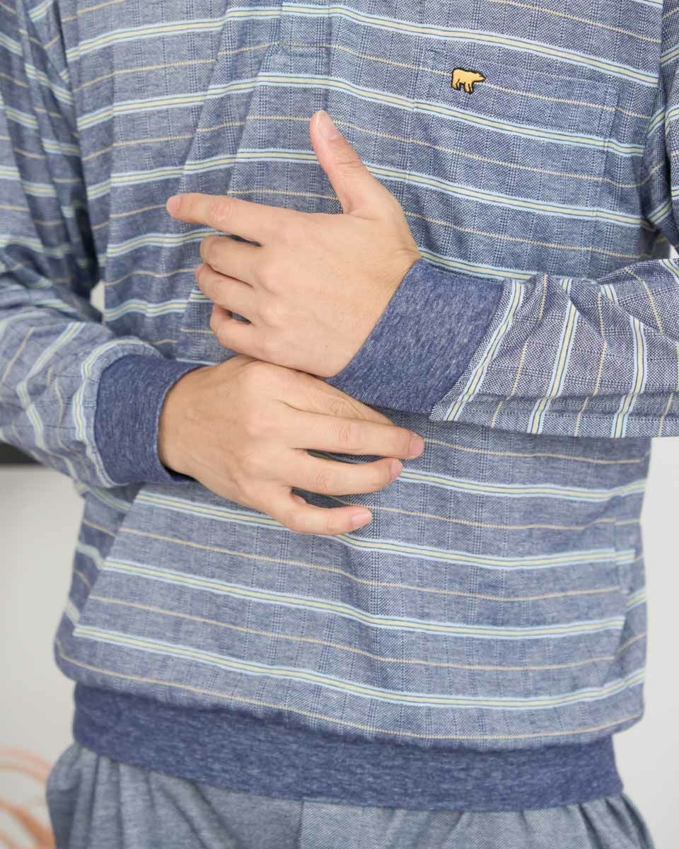 天竺ボーダーパジャマ