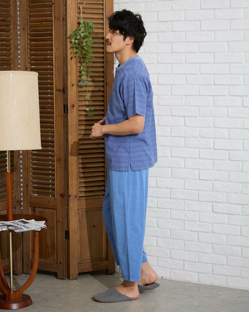 強撚ボーダーパジャマ