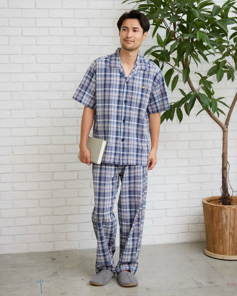 Home Wear強撚チェックパジャマ | ゴールデンベアストア