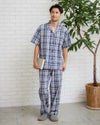 強撚チェックパジャマ