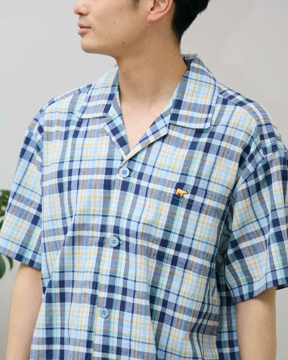 強撚チェックパジャマ