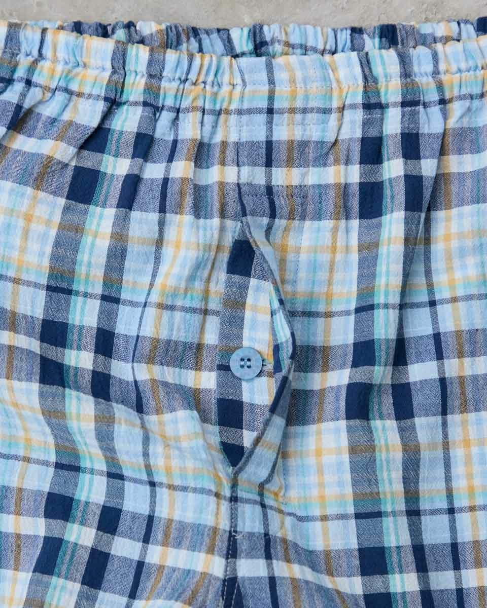 強撚チェックパジャマ