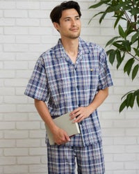 強撚チェックパジャマ