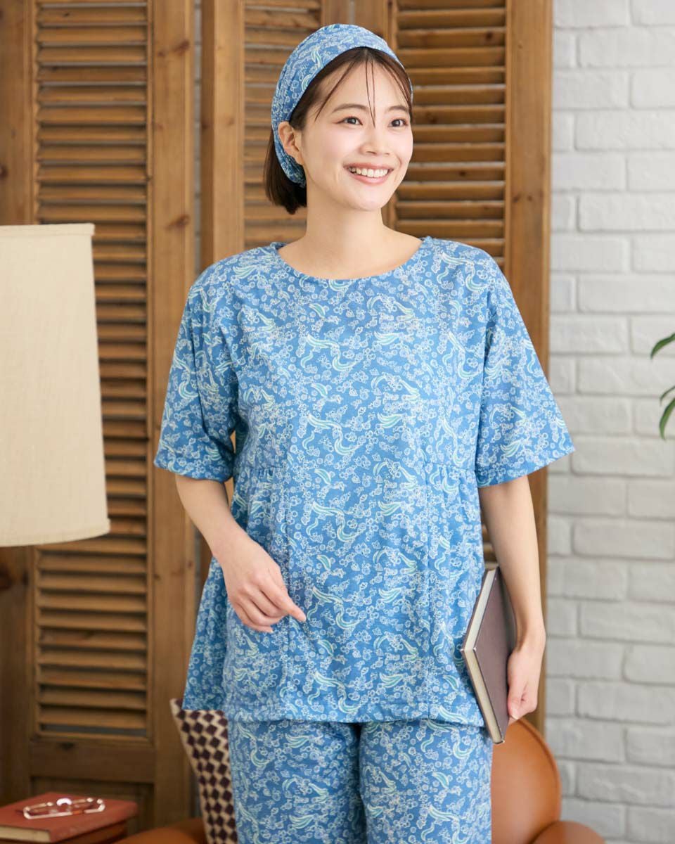 Home Wear花柄チュニックパジャマ | ゴールデンベアストア
