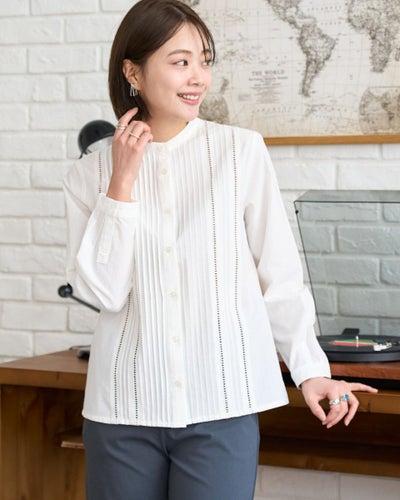 ピンタックシャツ