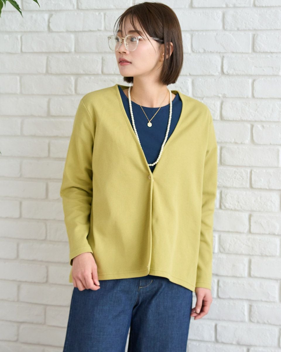 GOLDEN  カーディガン レディース レディース コットン ボタン付きカーディガン グレー | Golden Goose