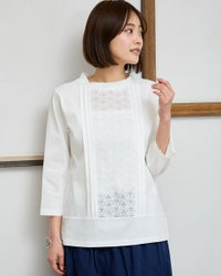 レース切替Tシャツ