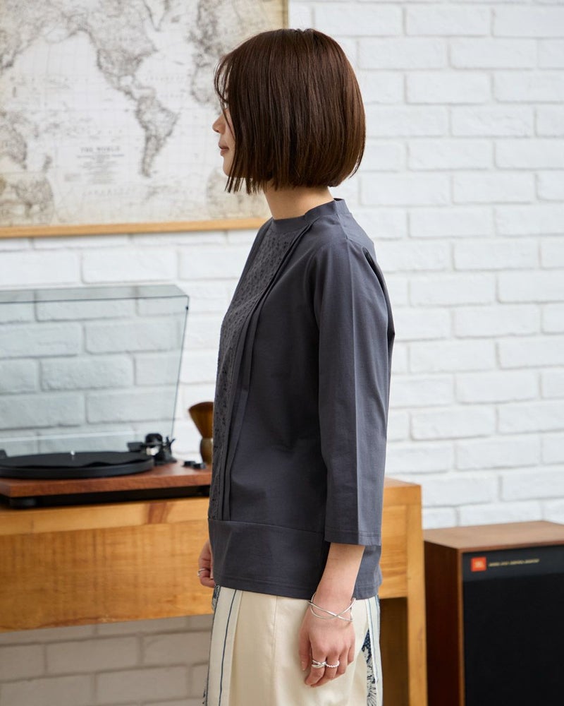 レース切替Tシャツ