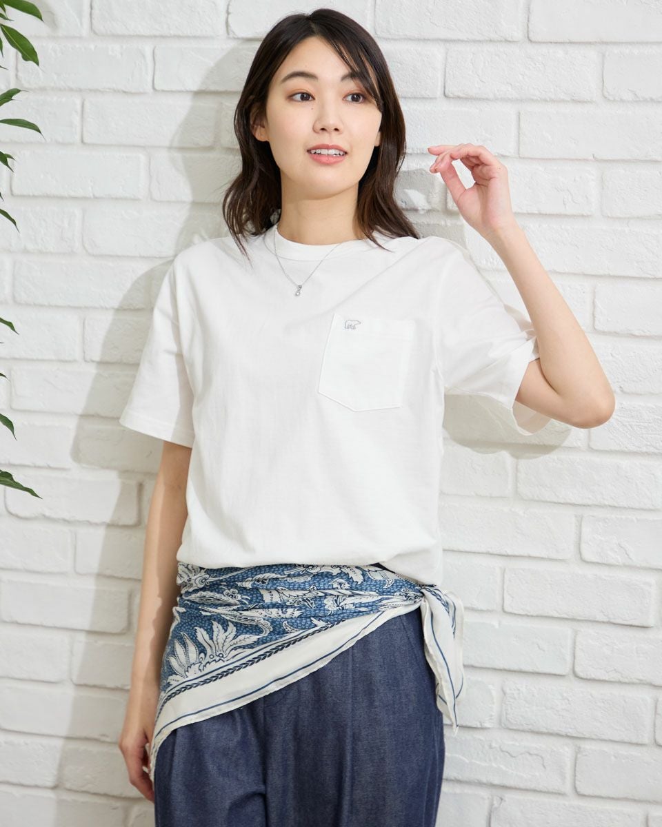 セザンヌ　オーガニックコットン フロントボタン Tシャツ ALLSAINTS（オールセインツ）の「UNDERGROUND ORGANIC COTTON T-SHIRT