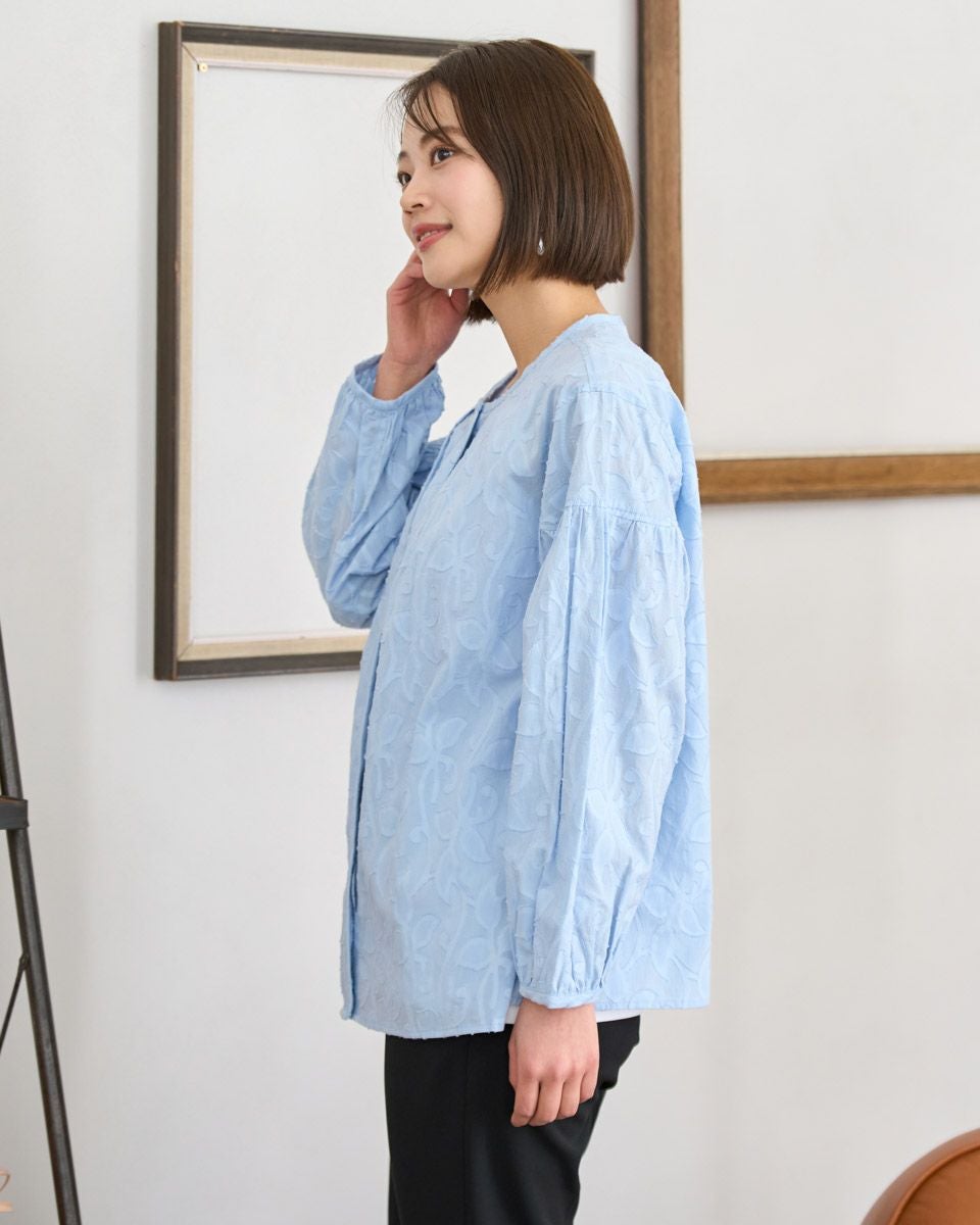 ジャカードブラウス