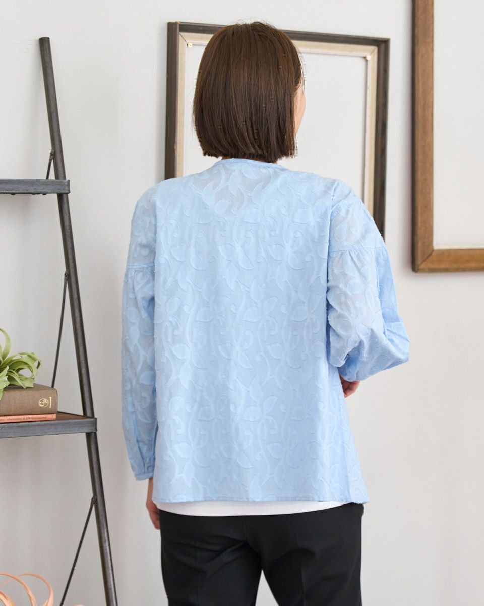 ジャカードブラウス