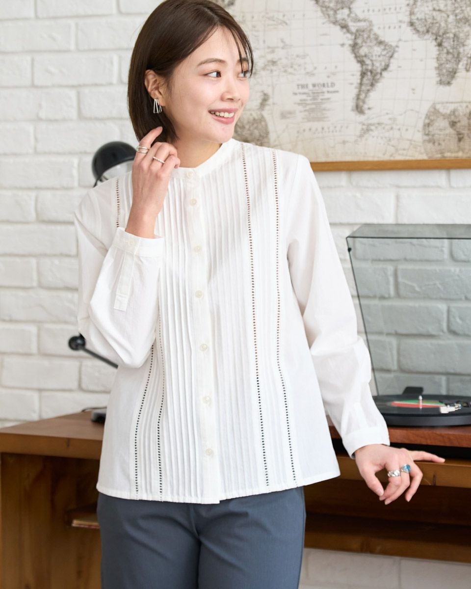 ピンタックシャツ