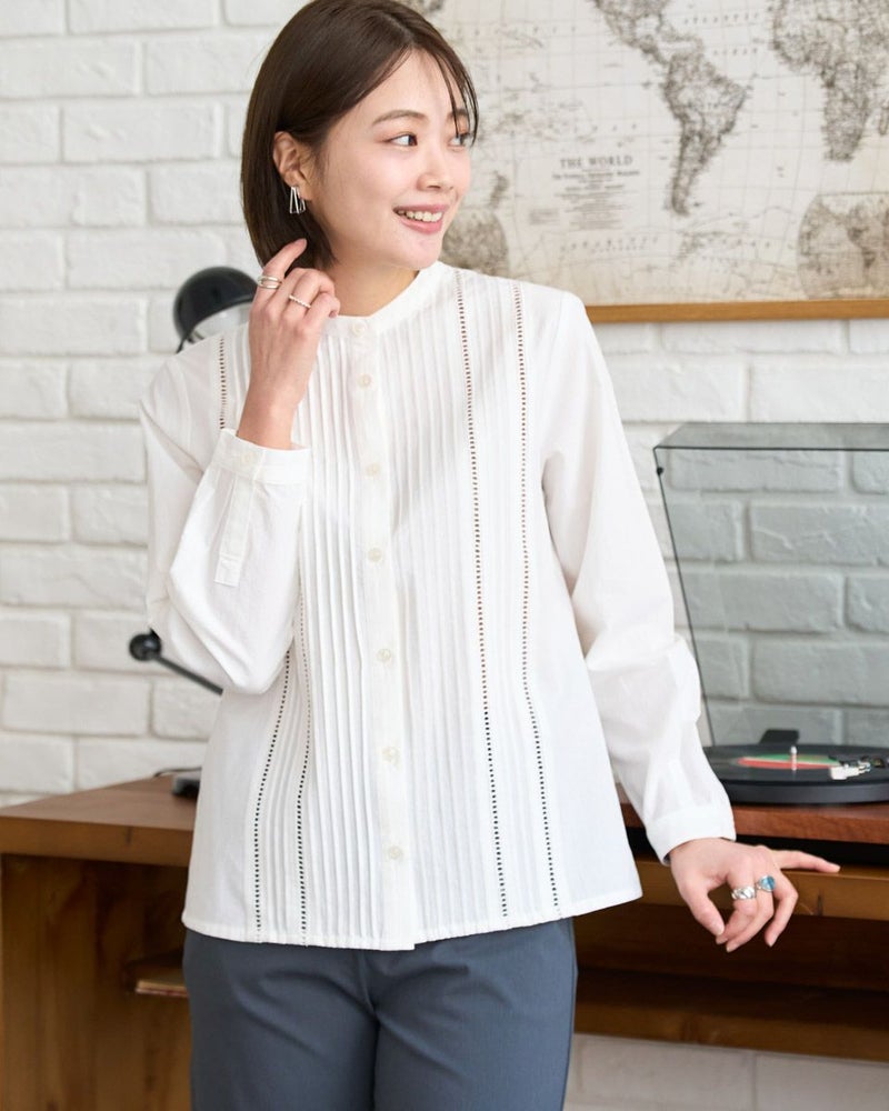 ピンタックシャツ