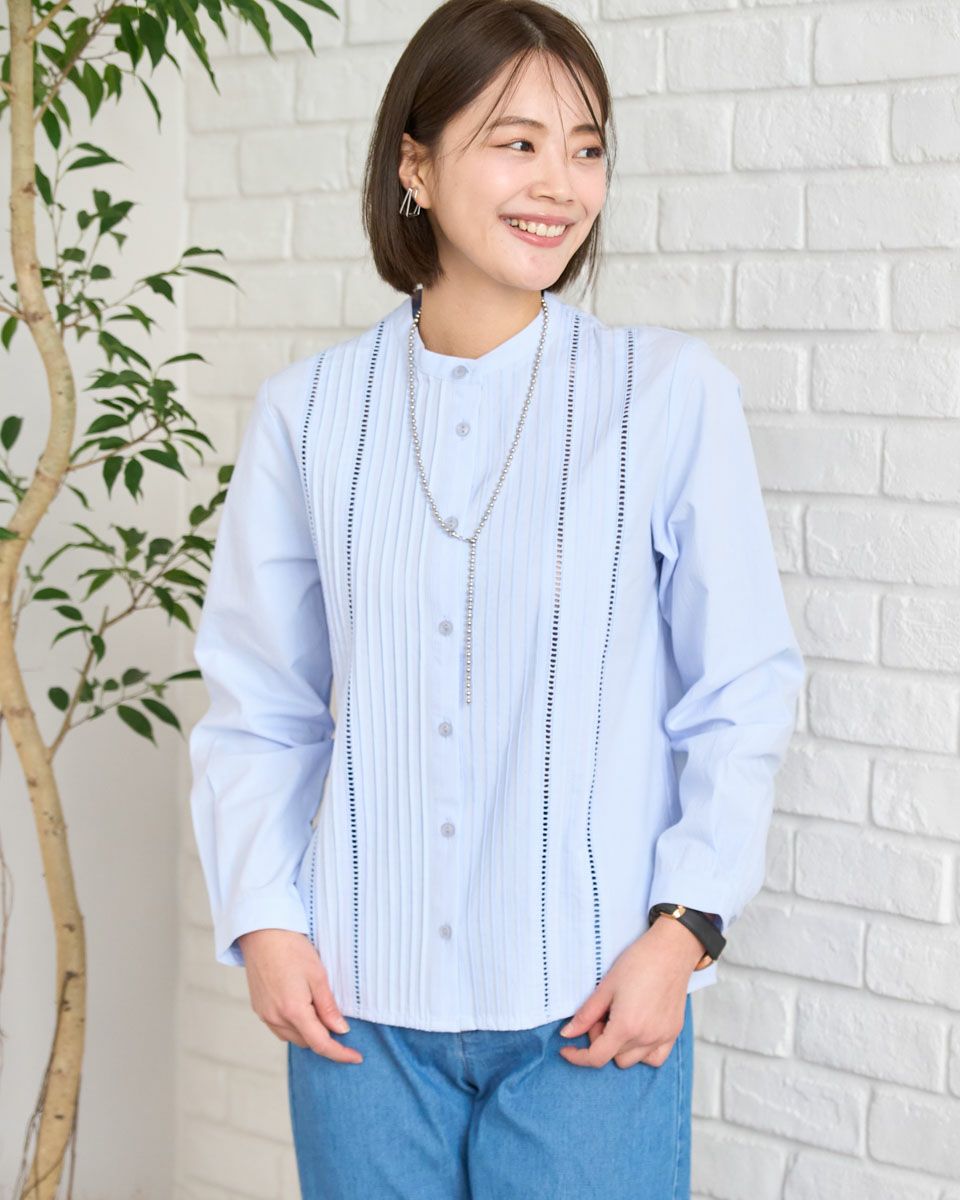 ピンタックシャツ