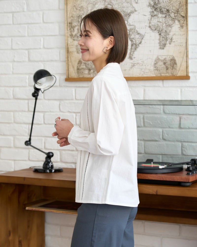 ピンタックシャツ