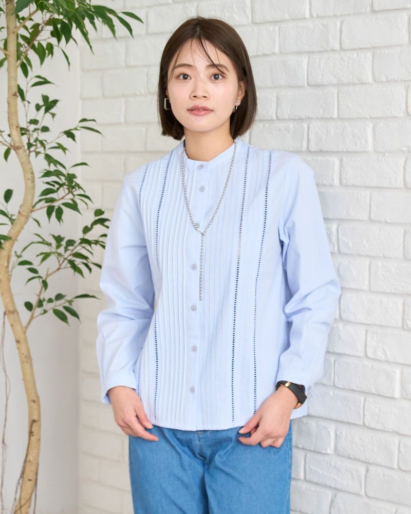 ピンタックシャツ