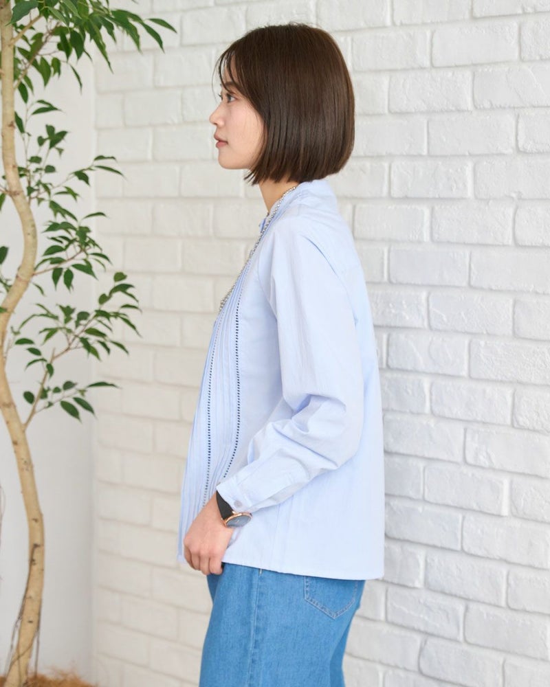 ピンタックシャツ