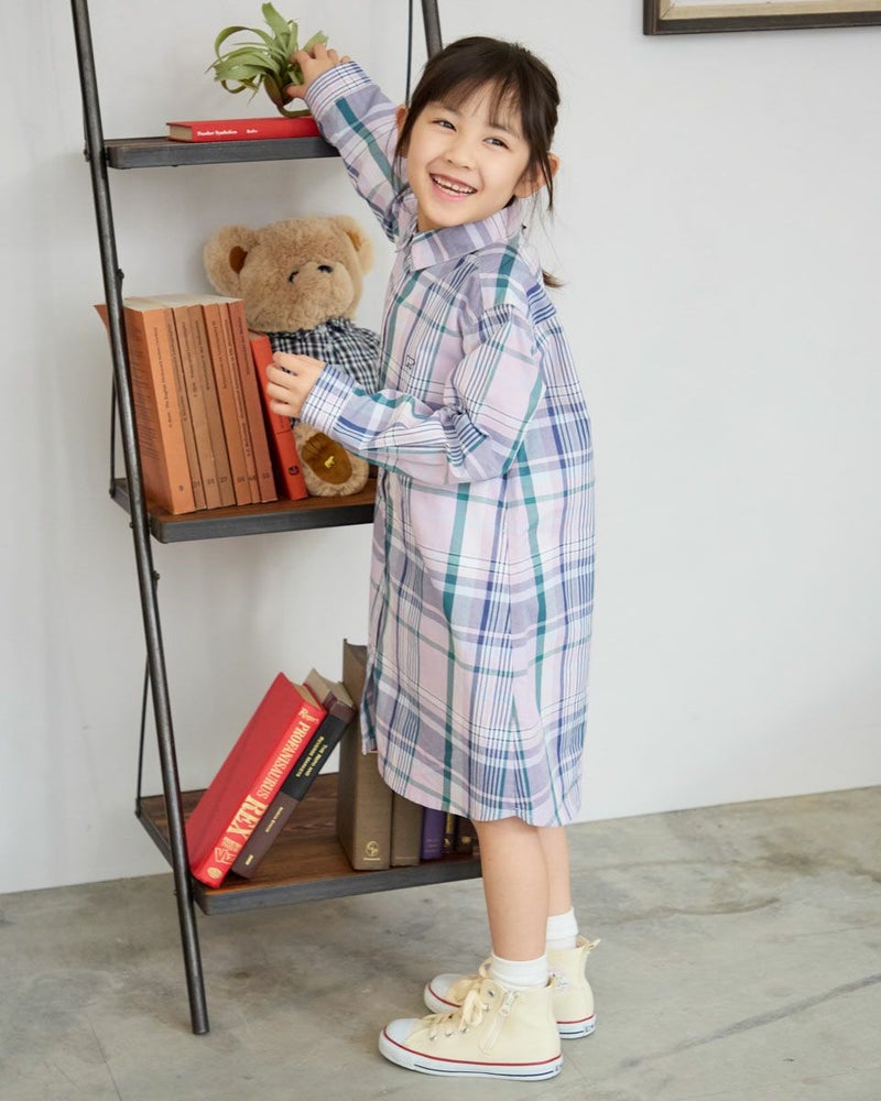 マドラスチェックシャツワンピース