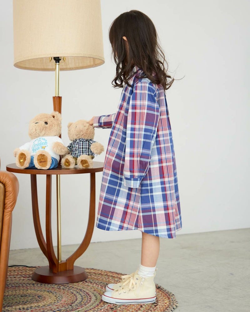 マドラスチェックシャツワンピース