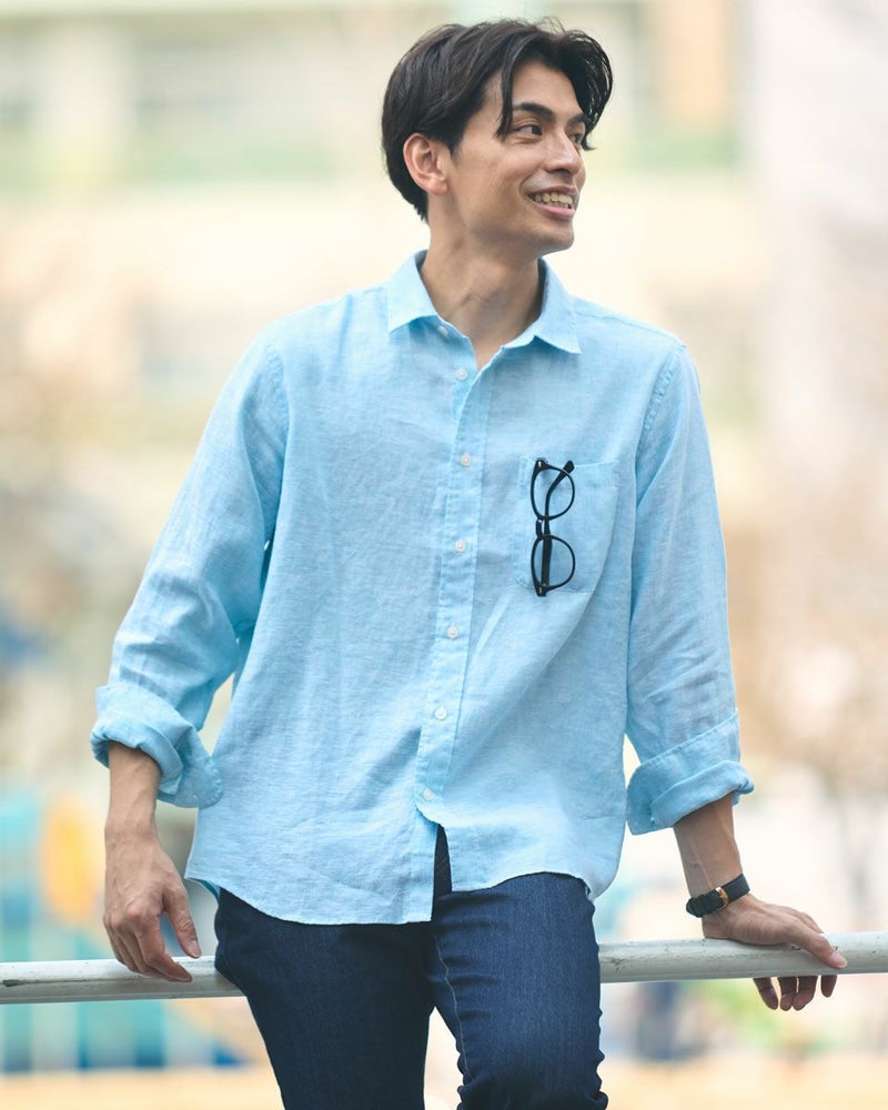 フレンチリネンシャツ