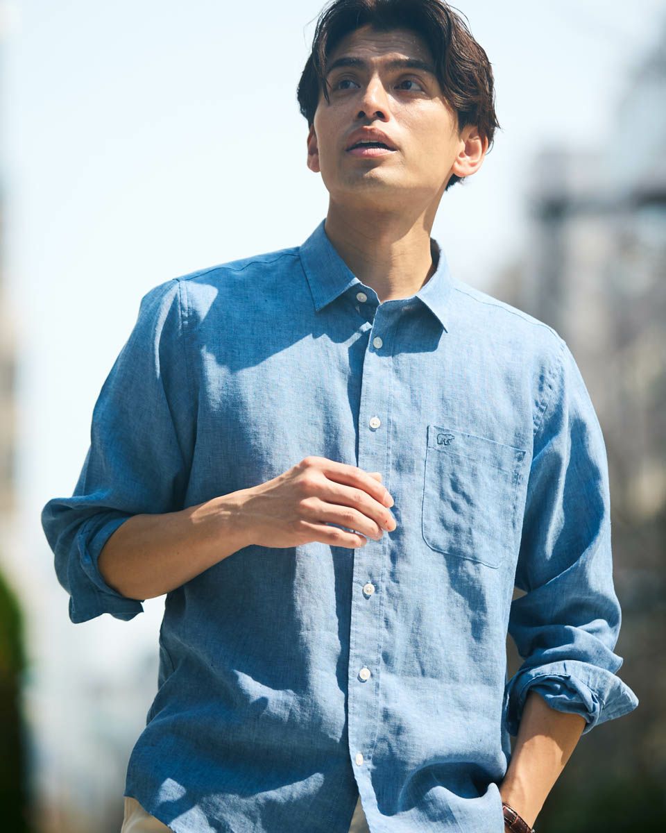 フレンチリネンシャツ