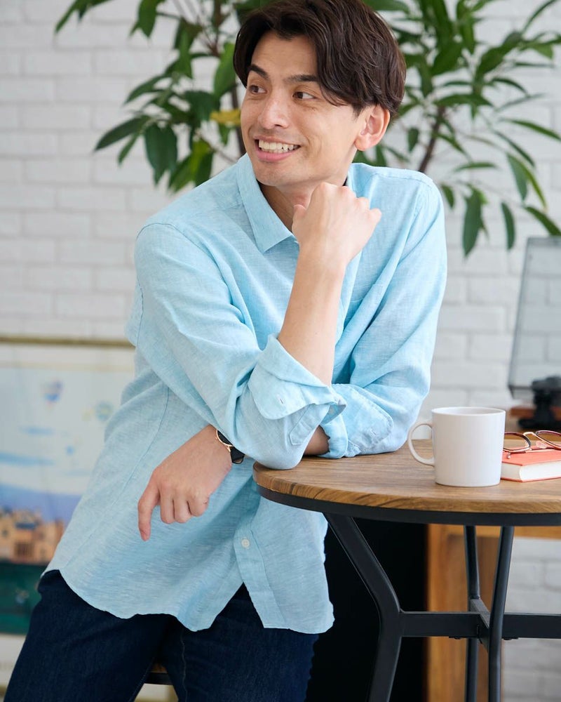 フレンチリネンシャツ