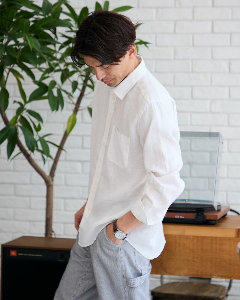 フレンチリネンシャツ