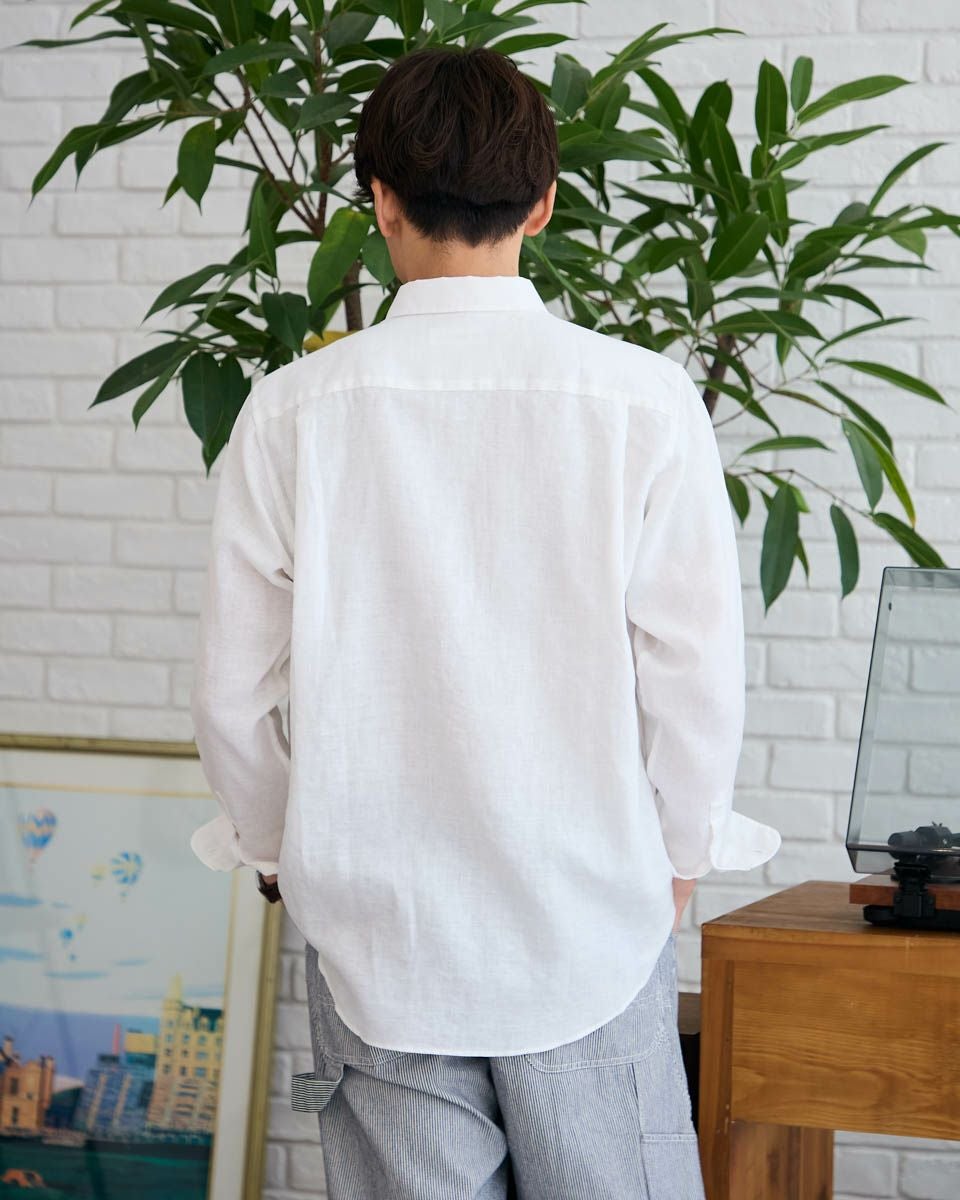 フレンチリネンシャツ