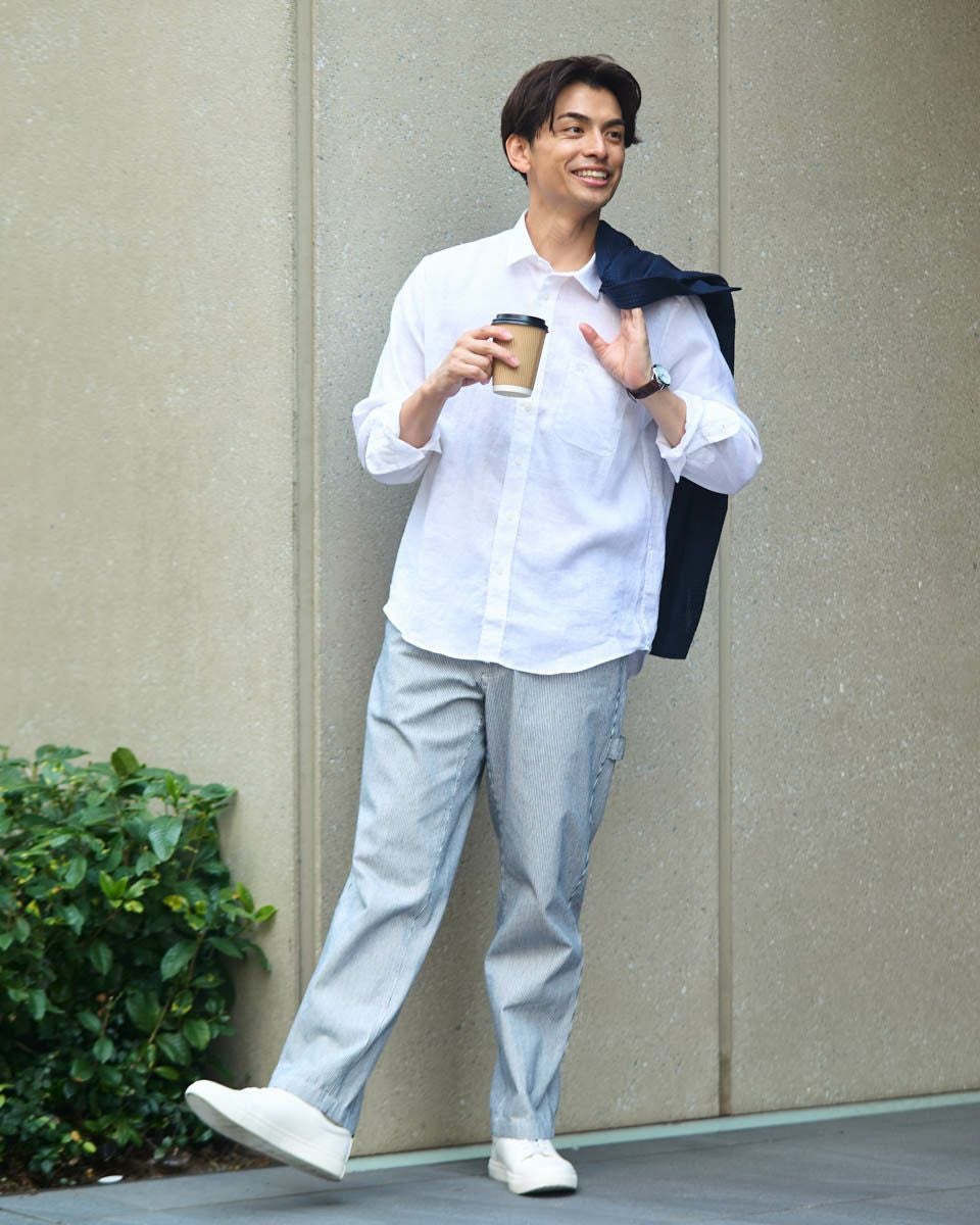 フレンチリネンシャツ