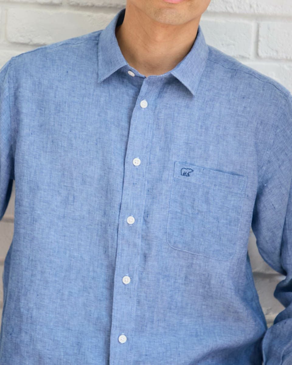 フレンチリネンシャツ