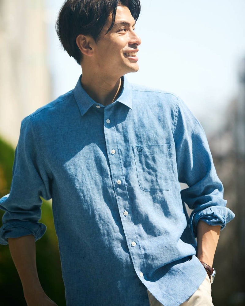 フレンチリネンシャツ